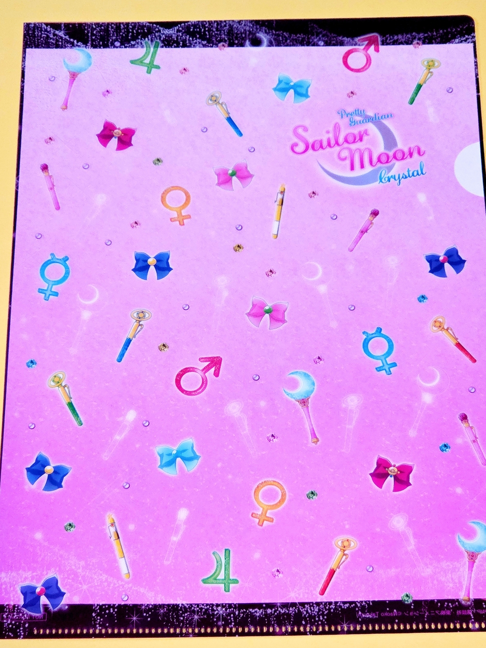 Sailor Moon Crystal Pink folder Clear File A4